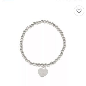 Silver Heart Charm Bracelet